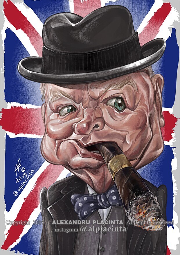 TOP 80 CHURCHILL Cigar Smoke Caricature and Cartoon – Cigarmonkeys.com