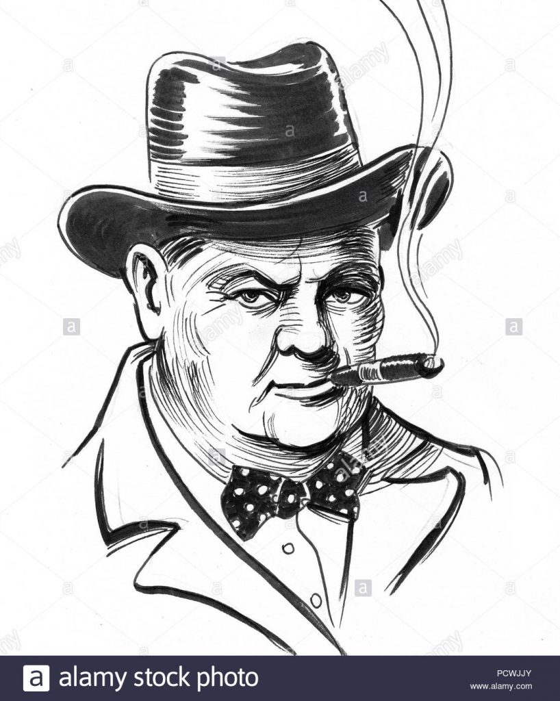 TOP 80 CHURCHILL Cigar Smoke Caricature and Cartoon – Cigarmonkeys.com