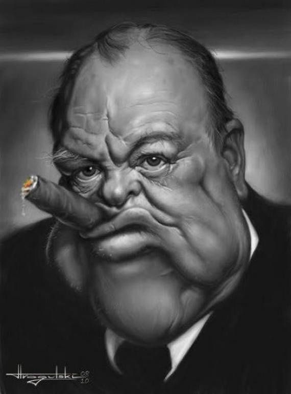 TOP 80 CHURCHILL Cigar Smoke Caricature and Cartoon – Cigarmonkeys.com