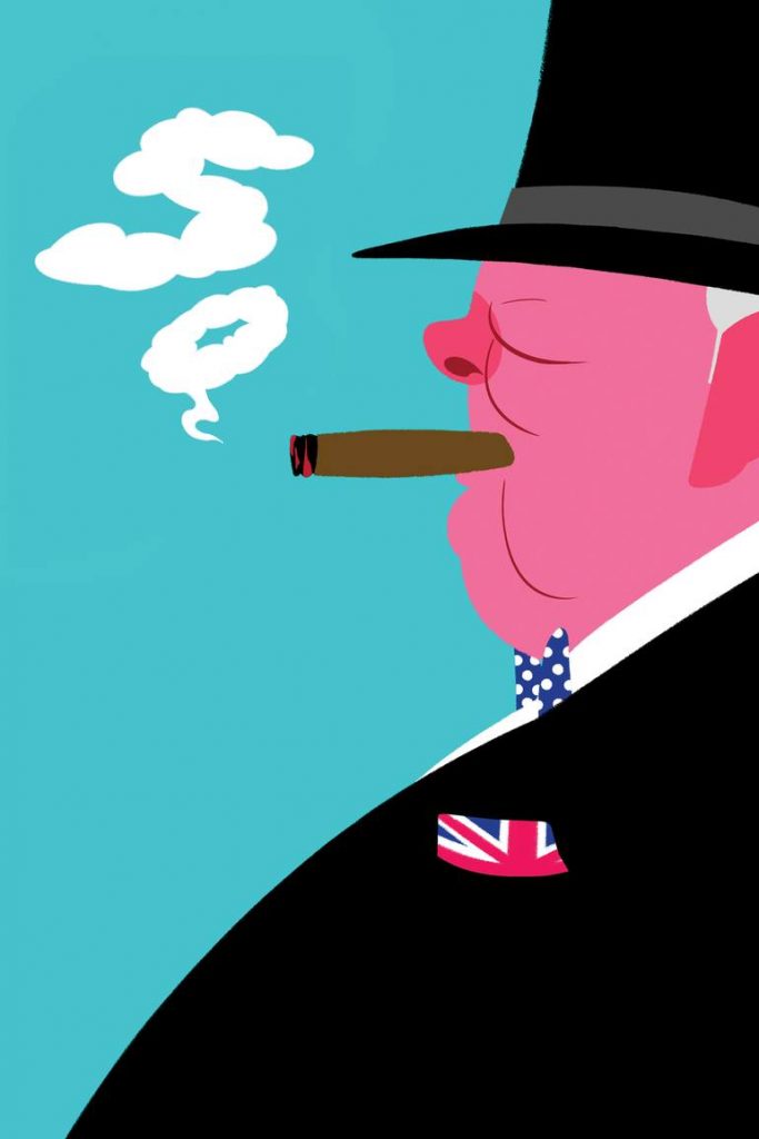 TOP 80 CHURCHILL Cigar Smoke Caricature and Cartoon – Cigarmonkeys.com