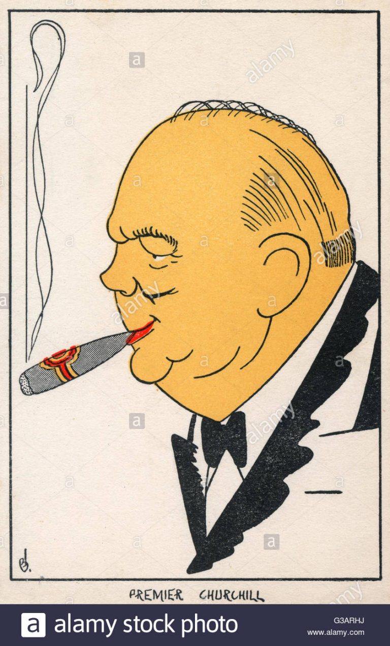 TOP 80 CHURCHILL Cigar Smoke Caricature and Cartoon – Cigarmonkeys.com