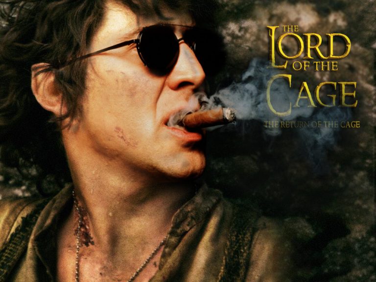 Nicolas Cage Smoking Cigar And Cigarette Famous