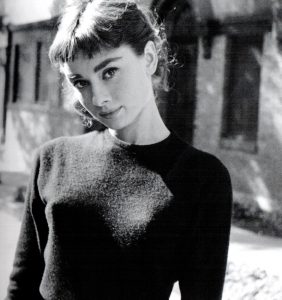 Audrey Hepburn British Actress Film And Fashion Icon Smoking Cigarette 