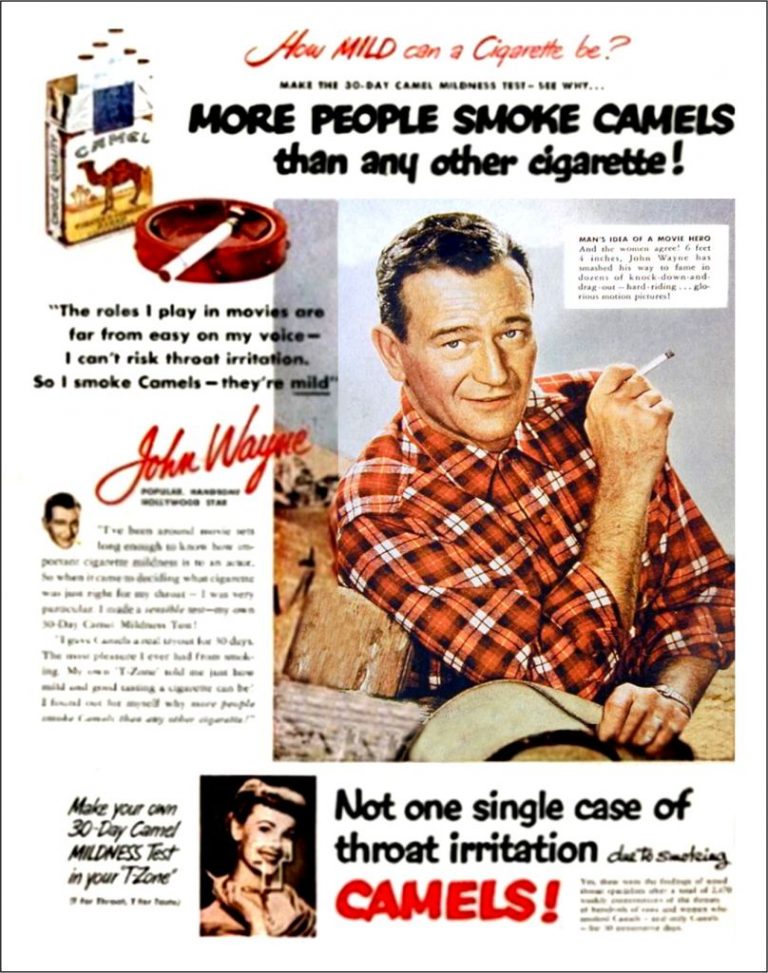 John Wayne smoking cigar and cigarette (70 photos) – Famous Smokers