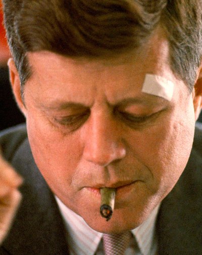 President John F Kennedy Cigar Smoking Top 50 Photos Cigarmonkeys