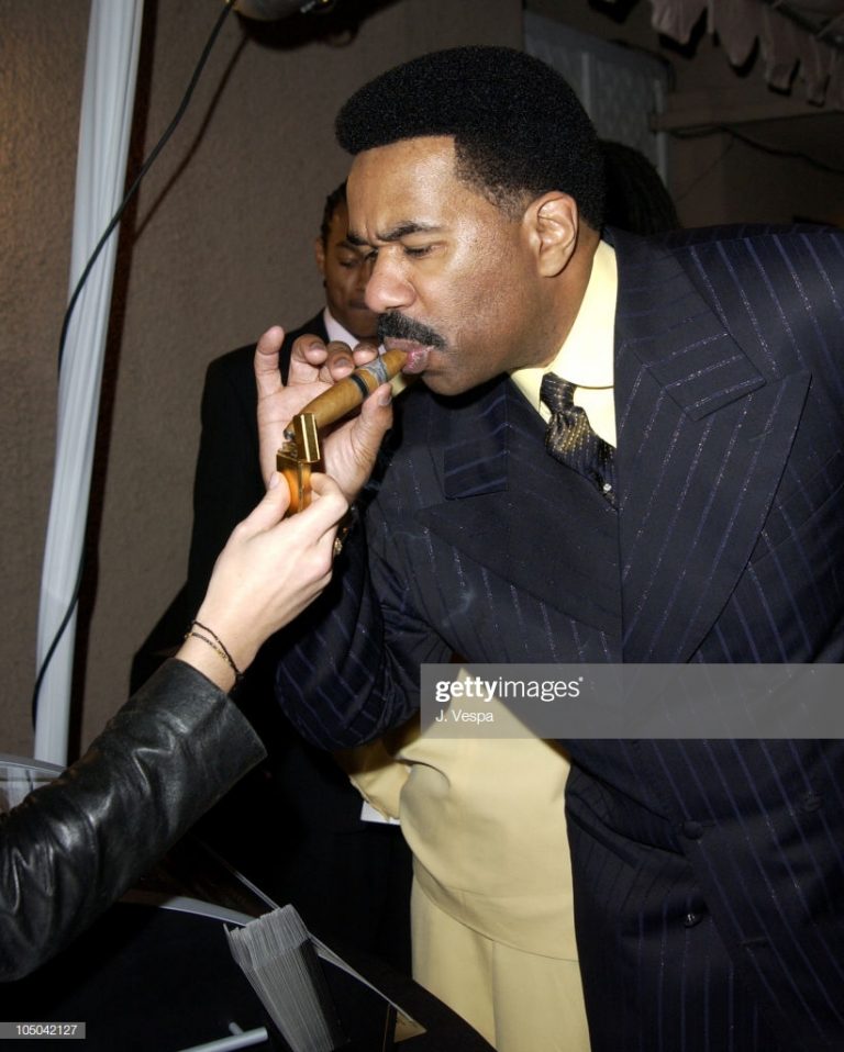 Comedian and TV personality Steve Harvey cigar smoking TOP 50 photos