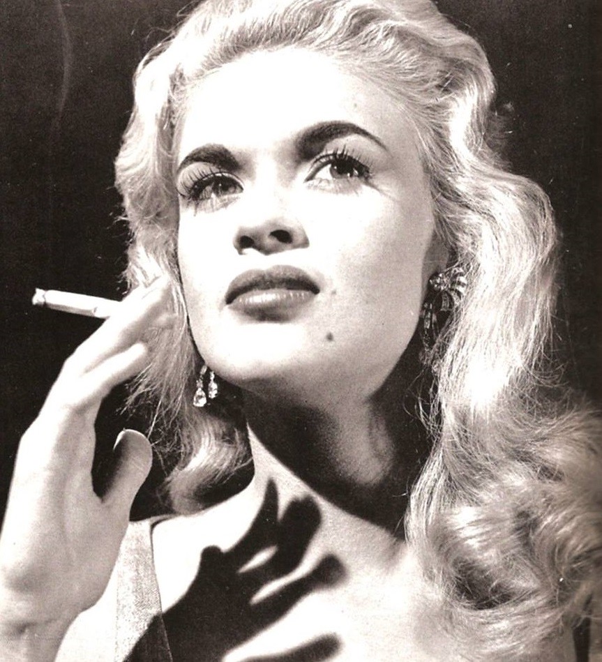 38 Rare Jayne Mansfield cigarette smoking photos.